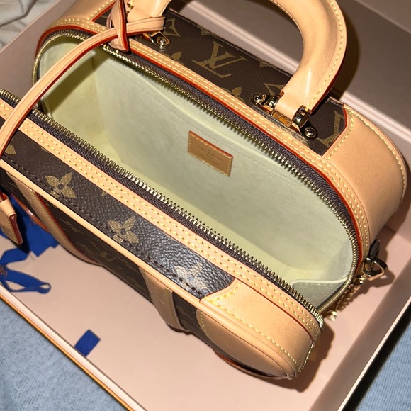 Louis Vuitton Ltd edition mini luggage monogram top handle shoulder brown purse - Picture 13 of 15